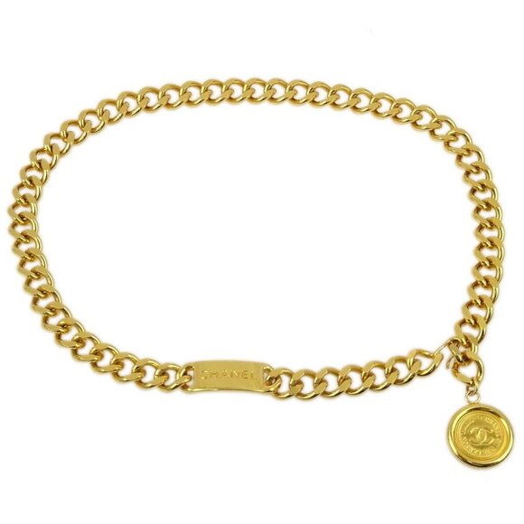 Chanel Medallion Chain Belt Small Good 113812 - Picture 1 of 4